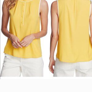Court & Rowe Sleeveless Crepe de Chine Blouse